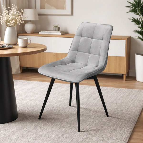 Стул B105-m LIGHT GREY VL08 BK